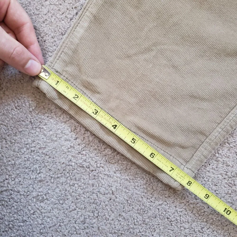 NWT Faherty Stretch Terry Corduroy Size Small Mens Barley Brown Utility Pants